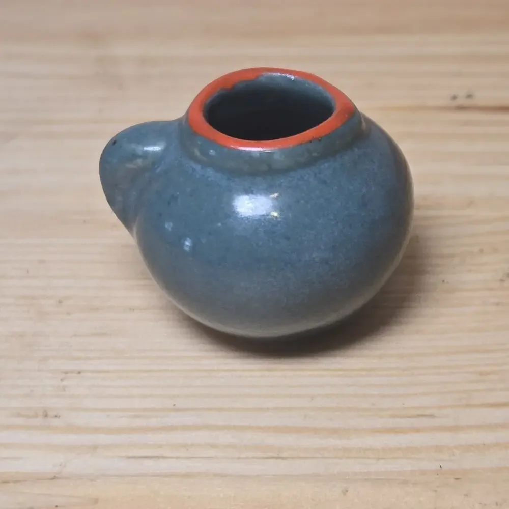 Vintage Miniature Dollhouse Clay‎ Hand Painted West Germany Pot Pitcher Vase